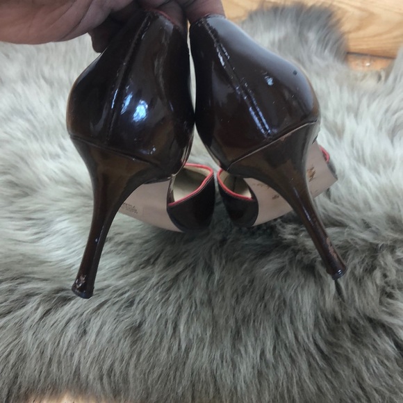 DOLLHOUSE LADIES SIZE 7.5 CHOCLATE PUMP SHOES - Picture 5 of 8